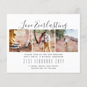 Everlasting Love PHOTO COLLAGE Wedding Event Invit Flyer