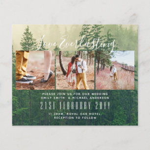Everlasting Love PHOTO COLLAGE Wedding Event Invit Flyer