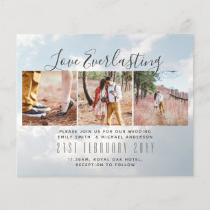Everlasting Love PHOTO COLLAGE Wedding Event Invit Flyer