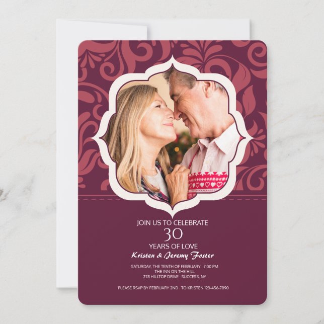 Everlasting Love Photo Invitation (Front)