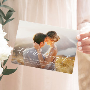 Everlasting Love Photo Wedding Invitation EVL