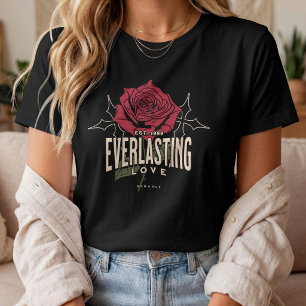 Everlasting Love Rose Vintage Romantic Floral T-Shirt