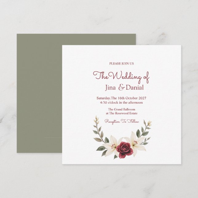 Everlasting Love Save The Date (Front/Back)