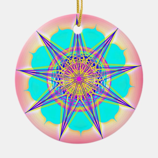 EverlastingMelody9 Ceramic Tree Decoration (Front)