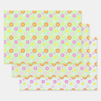 Everlastings Wrapping Paper Flat Sheet Set of 3