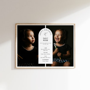 EVERLEIGH 1st Birthday Welcome Sign Baby Stats