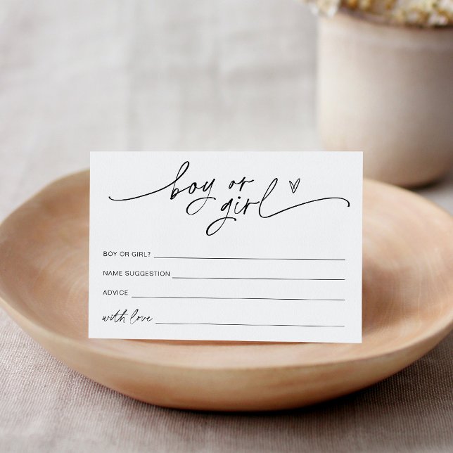 EVERLEIGH Boy Or Girl Gender Game Enclosure Card (Creator Uploaded)