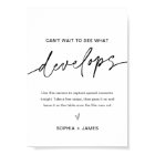 EVERLEIGH Can't Wait to See What Develops Sign