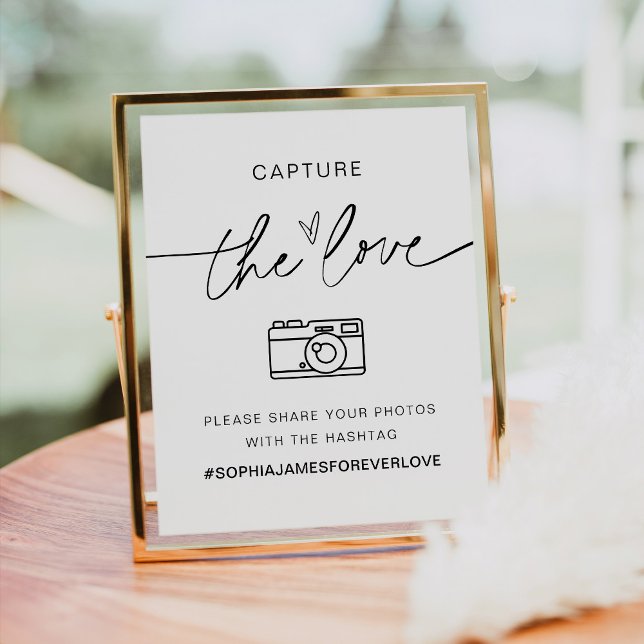EVERLEIGH Capture The Love Wedding Hashtag Sign (Creator Uploaded)