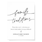 EVERLEIGH Family Traditions Baby Shower Sign