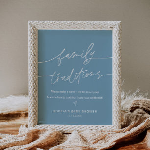 EVERLEIGH Family Traditions Baby Shower Sign