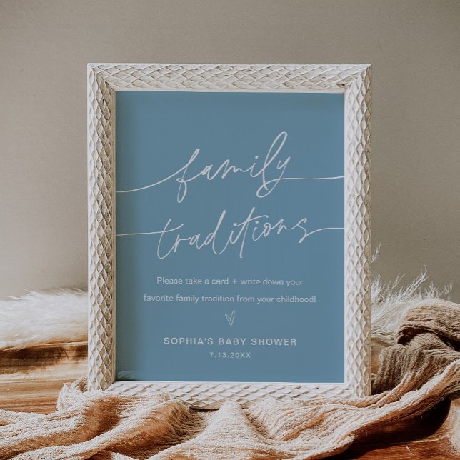 EVERLEIGH Family Traditions Baby Shower Sign (Creator Uploaded)
