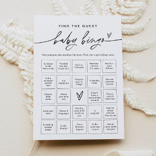 EVERLEIGH Find The Guest Baby Bingo Game Invitation