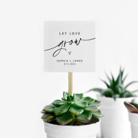 EVERLEIGH Let Love Grow Wedding Plant Favour Card