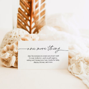 EVERLEIGH Minimal Enclosure Card - One More Thing