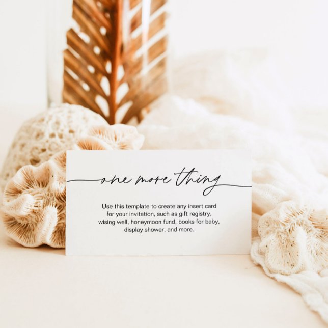 EVERLEIGH Minimal Enclosure Card - One More Thing (Creator Uploaded)