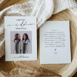 EVERLEIGH Minimal Photo Bridesmaid Proposal Card<br><div class="desc">Everleigh Collection - a stunning and minimalist collection that features a modern calligraphy font that is both chic and stylish. This collection offers a timeless and elegant design that is perfect for any event, from weddings to baby showers and everything in between. Embrace the elegance and sophistication of the Everleigh...</div>