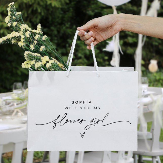 EVERLEIGH Minimalist Flower Girl Gift Bag (Creator Uploaded)