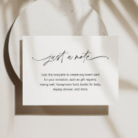 EVERLEIGH Minimalist Just a Note 3.5" x 5"