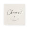 EVERLEIGH MinimalistWedding Cheers Cocktail Napkin