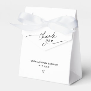 EVERLEIGH Modern Minimalist Baby Shower Favour Box