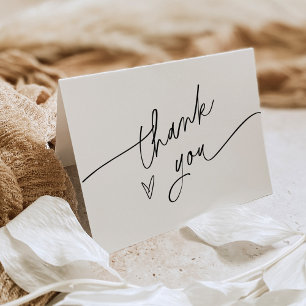 EVERLEIGH Modern Minimalist Thank You Card