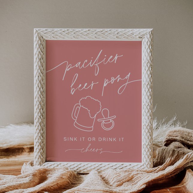 EVERLEIGH Pacifier Beer Pong Poster Pink (Creator Uploaded)