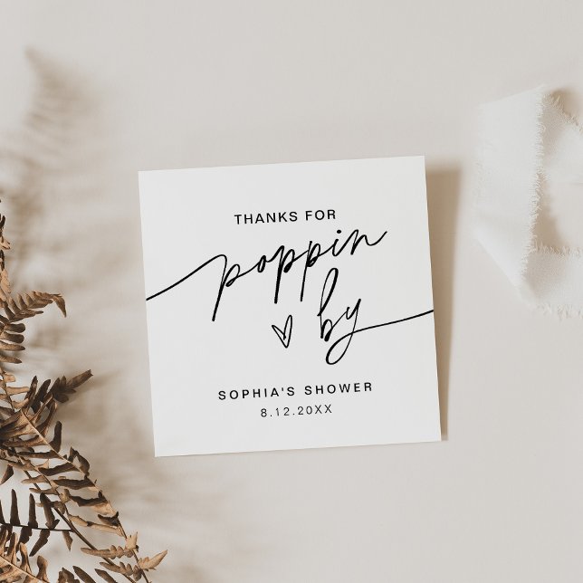 EVERLEIGH Popcorn Favour Card Thanks for Poppin By (Creator Uploaded)