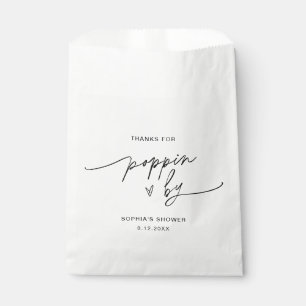 EVERLEIGH Popcorn Favour Thanks for Poppin By Favour Bags