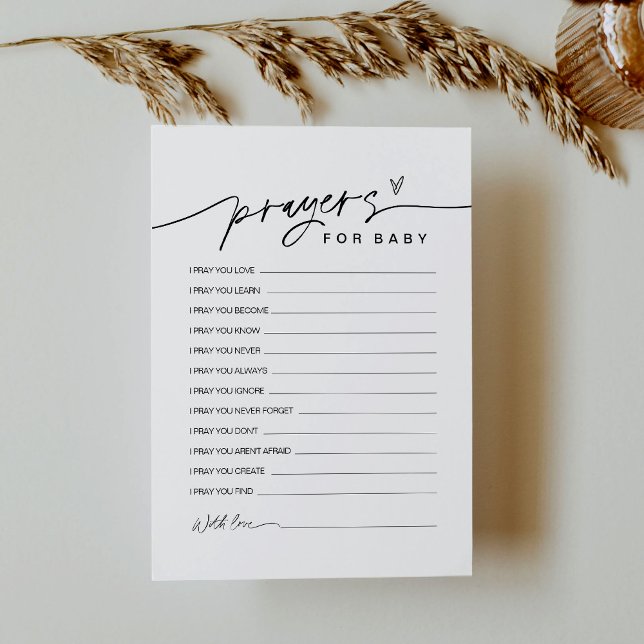 EVERLEIGH Prayers For Baby Shower Advice Card (Creator Uploaded)