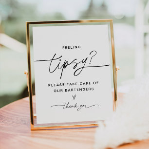 EVERLEIGH Tipsy Thank You Sign