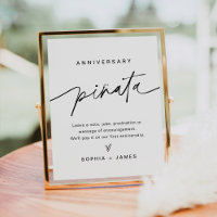 EVERLEIGH Wedding Anniversary Piñata Sign