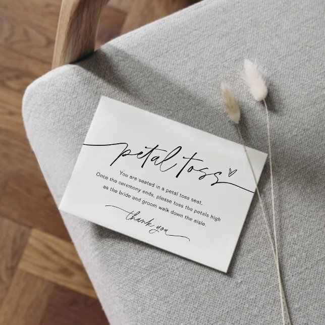EVERLEIGH Wedding Petal Toss Seat Card (Creator Uploaded)