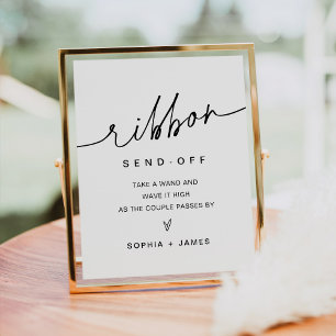 EVERLEIGH Wedding Ribbon Send Off Sign