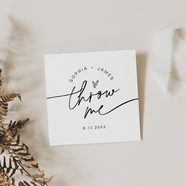 EVERLEIGH Wedding Send Off Petal Confetti Toss Square Business Card (Creator Uploaded)