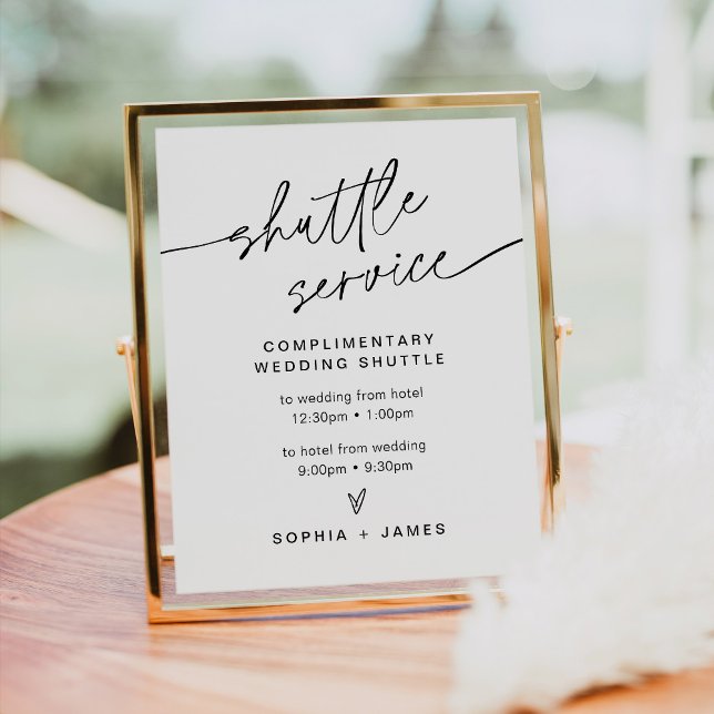 EVERLEIGH Wedding Shuttle Service Sign (Creator Uploaded)