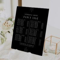 EVERLY Art Deco Black Business Services Price List
