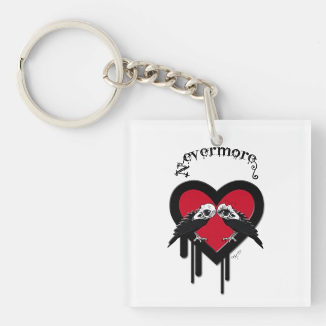 Evermore (Black Lettering) Key Ring (Front)