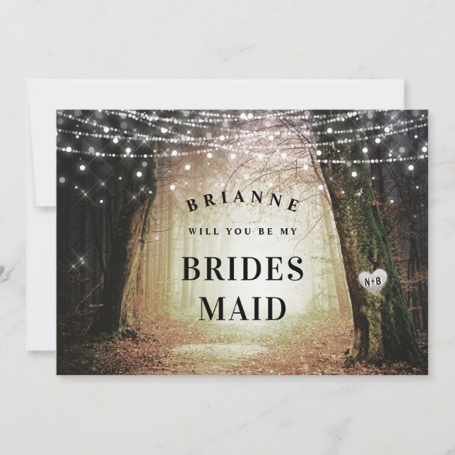 Evermore | Enchanted Bridesmaid Proposal Card (Front)