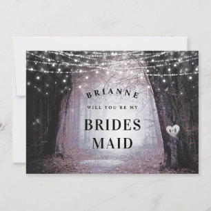 Evermore   Enchanted Bridesmaid Proposal Card