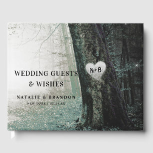 Evermore   Enchanted Fairy Forest   Moss Wedding Guest Book
