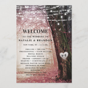 Evermore   Enchanted Fairy Forest Pink Ceremony Programme