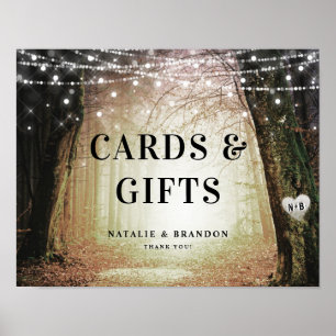 Evermore Enchanted Forest Amber Cards & Gifts Poster