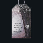 Evermore | Enchanted Forest | Mauve Bridal Shower Gift Tags<br><div class="desc">Evermore | Enchanted Fairy Forest | Mauve Purple Wedding Invitation Suite. Dreamy magical fantasy woodland, with ethereal string lights and faerie orbs glowing and sparkling all around. The image has a moonlit glow, for a romantic night wedding venue lit up. This bewitching design is sure to mesmerise your guests! The...</div>