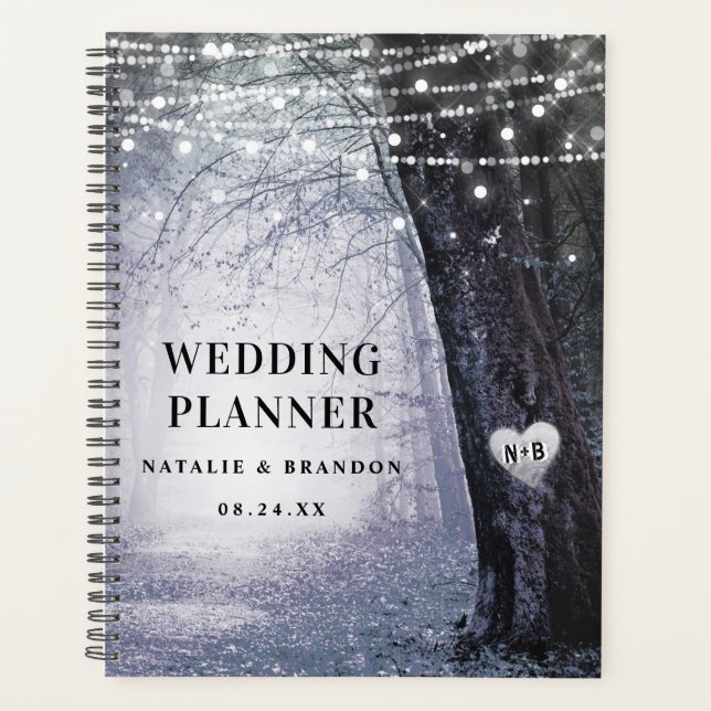 Evermore | Enchanted Forest Purple Wedding Plans Planner (Front)