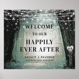 Evermore   Enchanted Forest   Reception Welcome Poster
