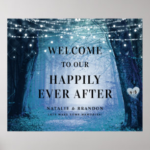 Evermore   Enchanted Forest   Reception Welcome Poster