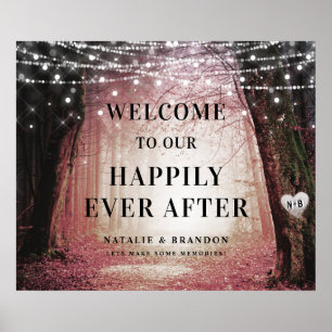 Evermore   Enchanted Forest   Reception Welcome Poster