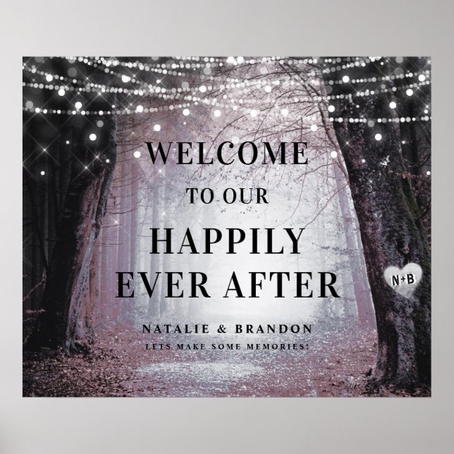 Evermore | Enchanted Forest | Reception Welcome Poster (Front)