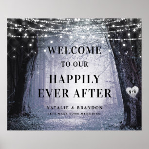 Evermore   Enchanted Forest   Reception Welcome Poster